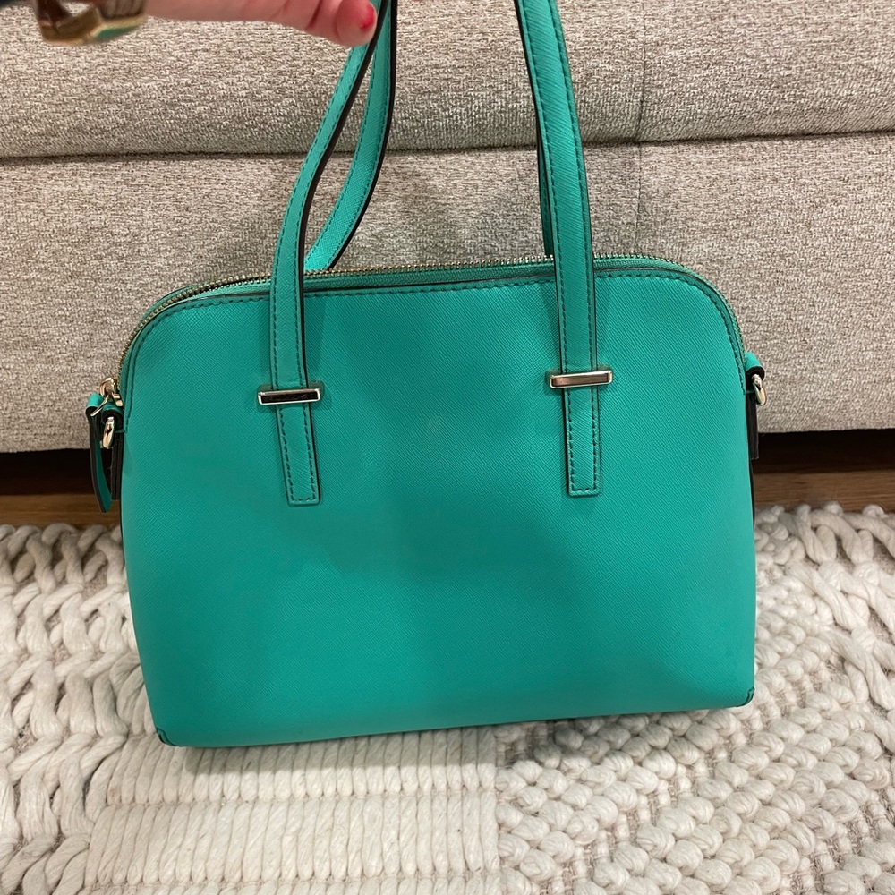 Kate Spade Teal Pocketbook - Picture 2 of 9